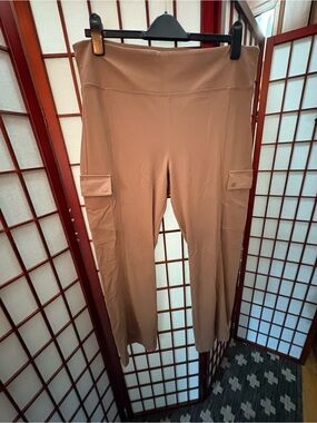 Athleta Delancy Tan Cargo-Style Pants